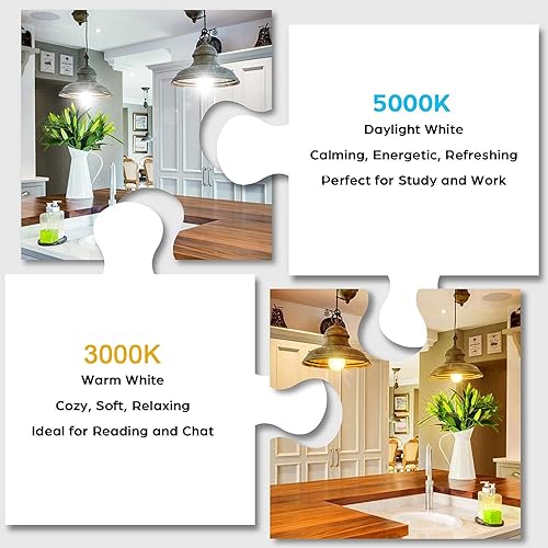 Miniatura 4 de Paquete de 1 bombilla LED de maíz equivalente a 400 W, 4000 lúmenes, 5000 K, 30 W, gran área, luz blanca fría, E26E27, base mediana para exteriores,