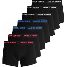 JACK & JONES Mens 7 pack Huey Trunks Plus Size