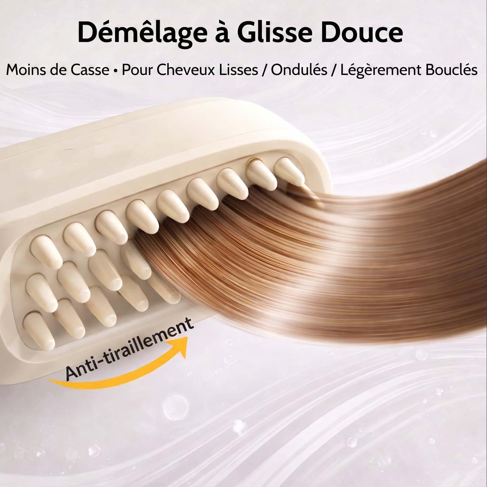 Peigne Massage à Coussin D'Air Et Spray éLectrique,3-in-1 Electric Steam Brush for Hair, 2026 Rechargeable Spray Air Cushion Massage Comb, Detangling Steaming Hair Care Brush with Self-Cleaning (3PCS)