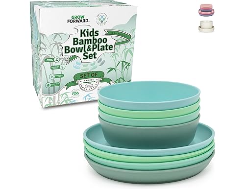 Best Bamboo Toddler Plates and Bowls Set: Eco-Friendly Kids Dinnerware Choices