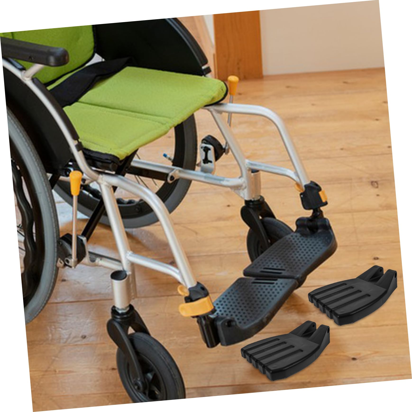 Healvian 8piezas Reposapiés De Rueda Para Sillas De Ruedas De Repuestos Estables y Seguros Para Discapacitados Pedales Portátiles y Ligeros Accesorios Confiables Para Mayor Comodidad