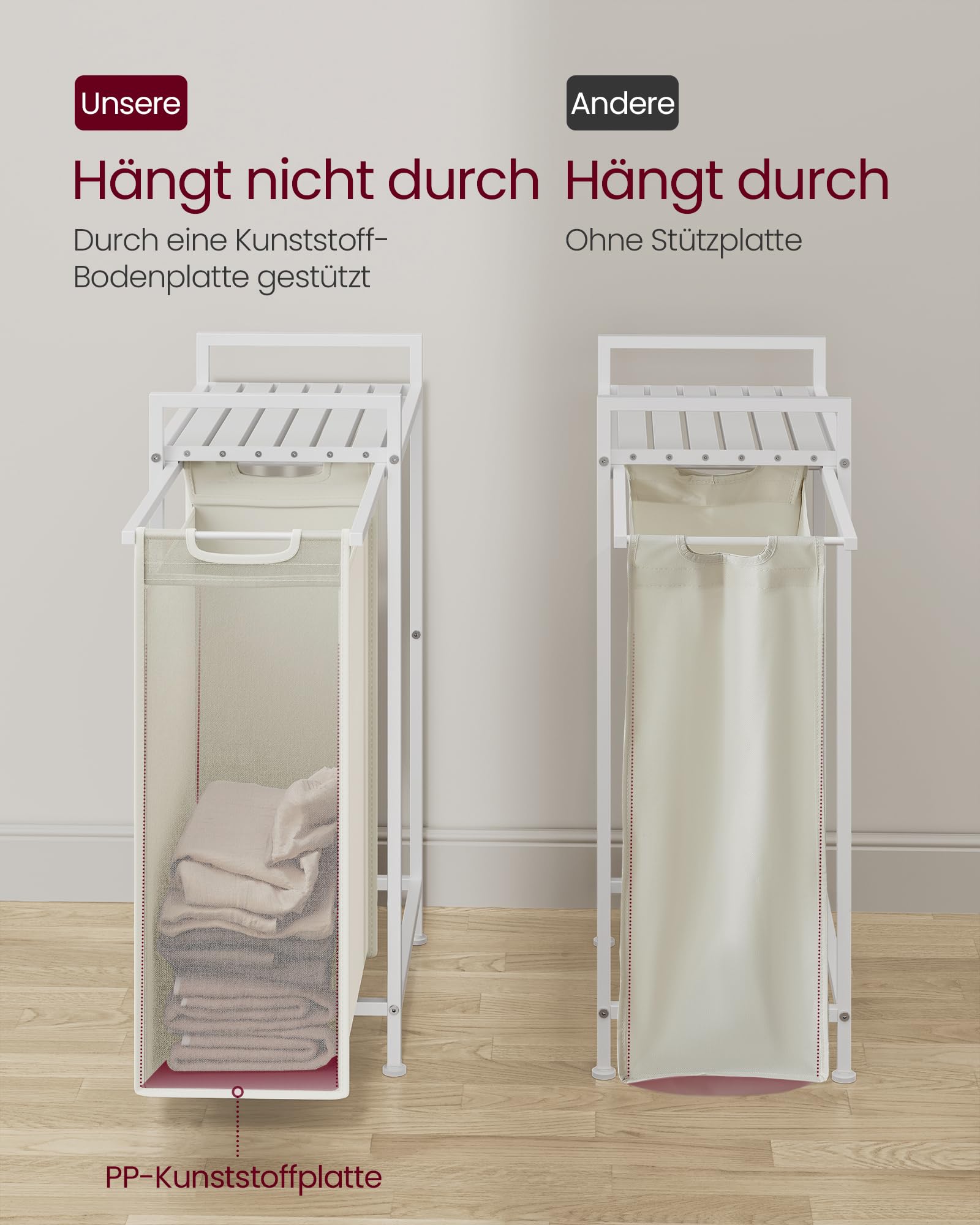Vasagle Wäschekorb 47 L – Bild 4