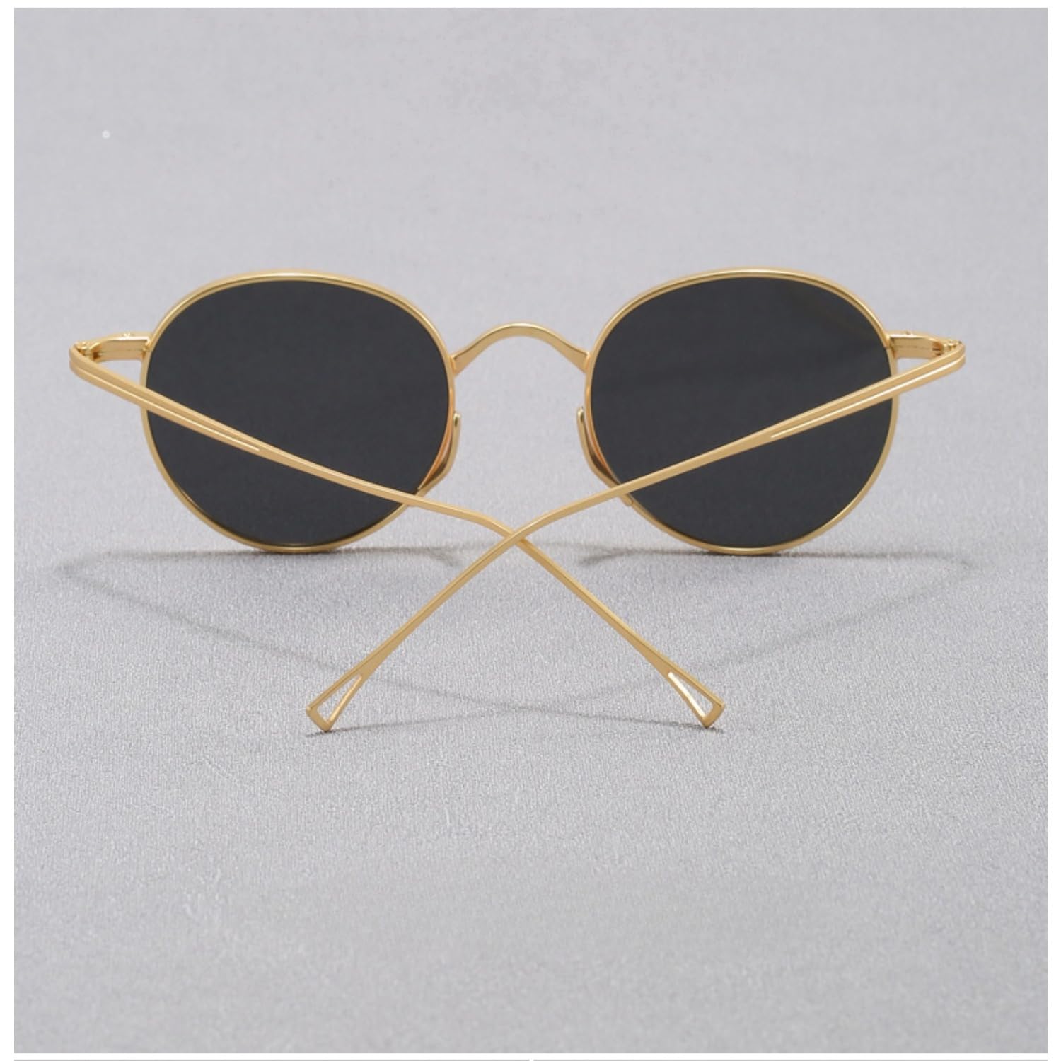 Ultraleichte polarisierte Sonnenbrille aus reinem Titan für Damen und Herren im Retro-Stil