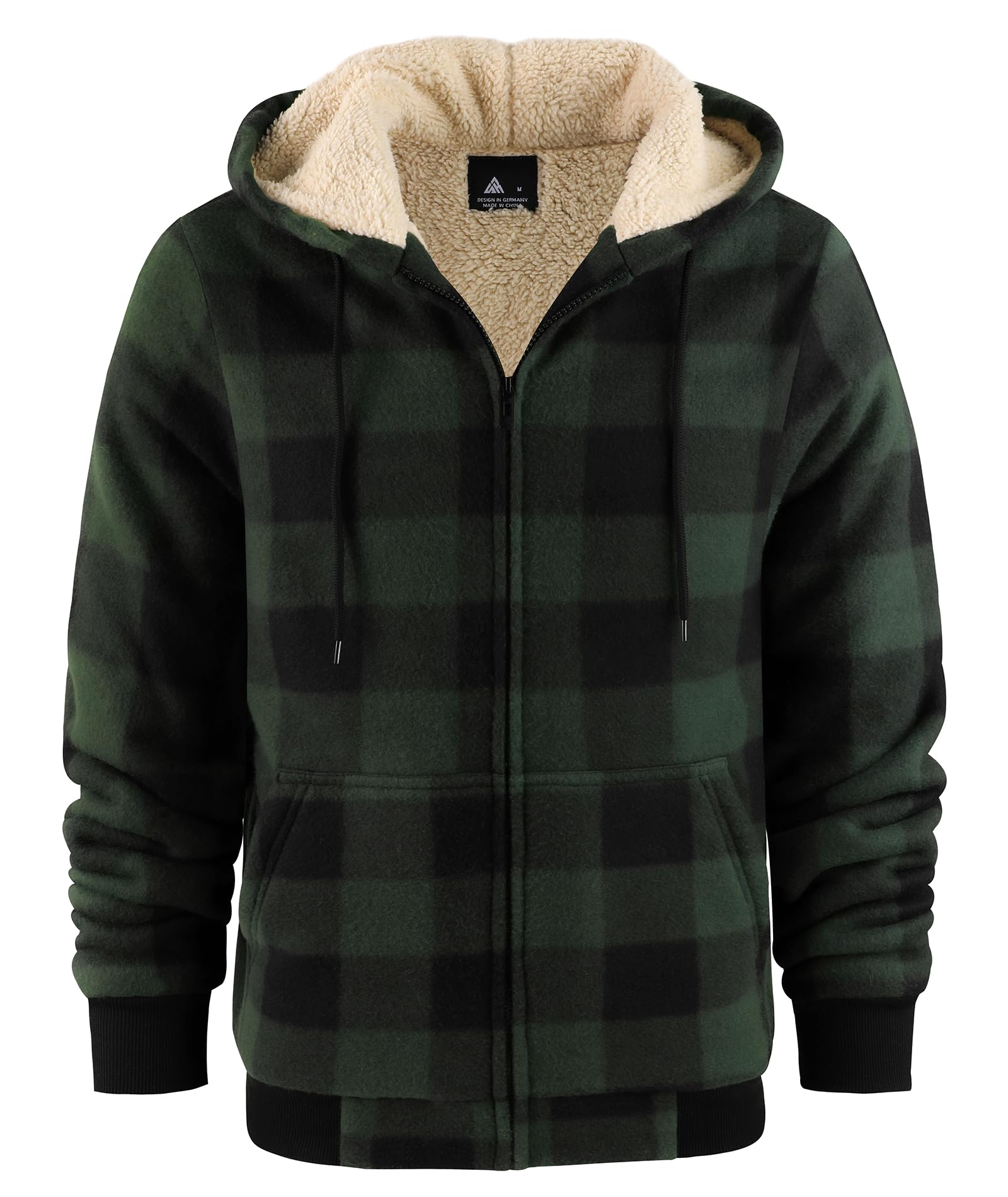 geeksport geeksport geeksport geeksport Felpa da Uomo con Cappuccio e Full Zip Fleece Hoodies for Men Sportive Inverno