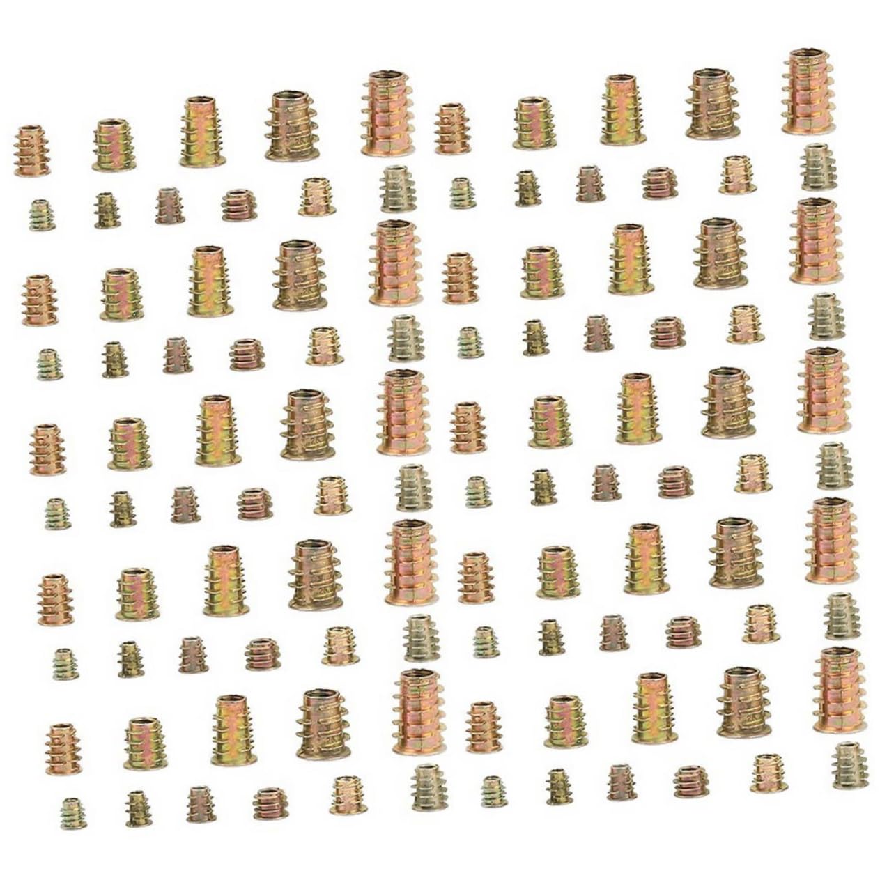 Cabilock 460piezas Incrustadas Tuercas Material Metalico Para Muebles De Cocina Para Fijar Tornillos De Madera y Tuercas Atornilladas