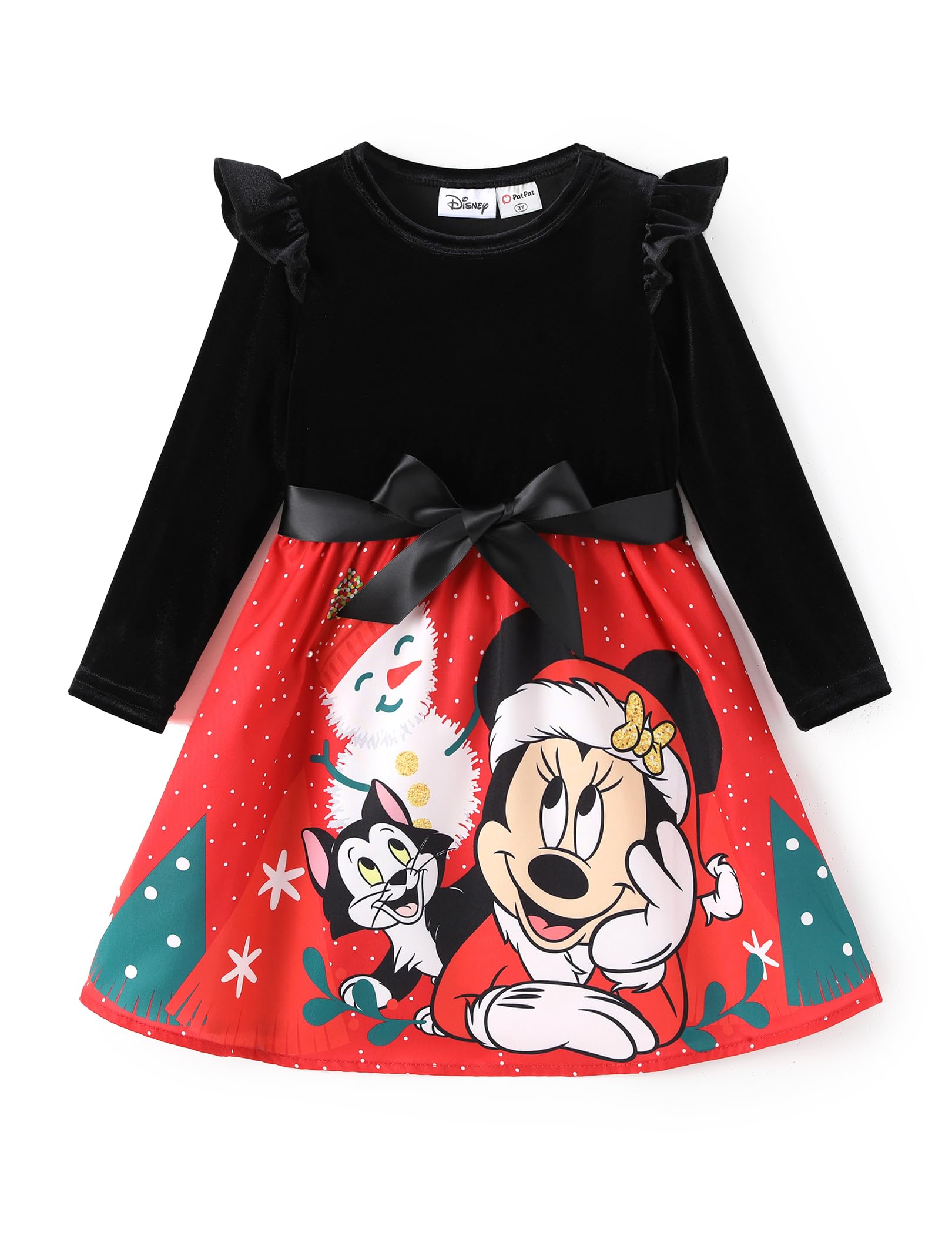 Disney Girls Dress Ruffled Long Sleeve Fall Winter Clothes Baby to Toddler