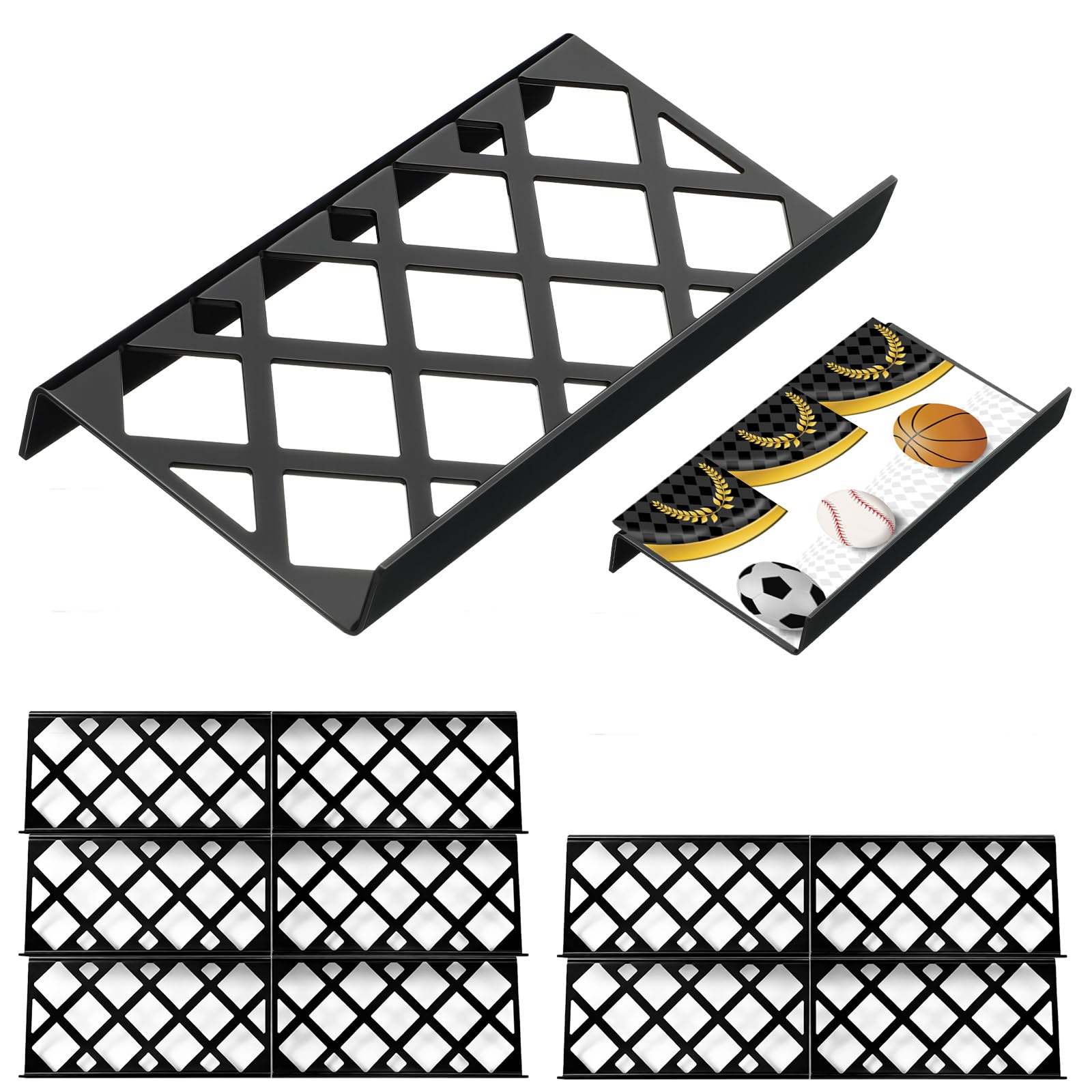 Yalikop 10 Pcs Trading Card Risers for Display Case, Hollow