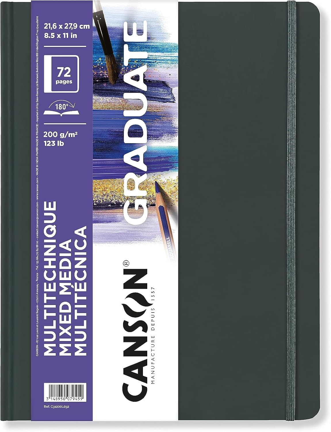 CANSON Graduate Book, Sketchbook, Fine Grain, 200gsm, Sketchbook