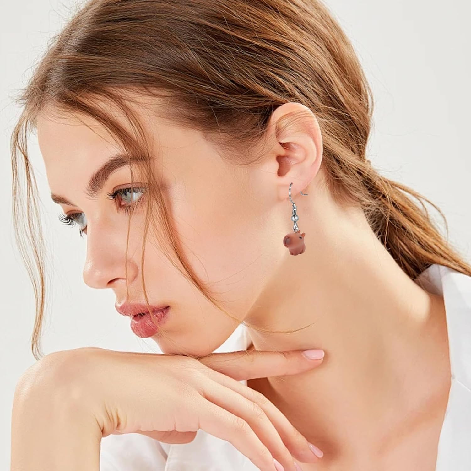 Cute Capybara Pendant Charms for DIY Crafts Keychain Bracelet Pendant Necklace Earring Jewelry Making Supplies - Image 4