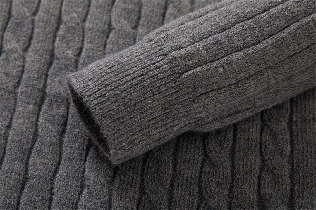 Pull chaud pour homme avec demi-fermeture éclair en tricot solide et décontracté, Nfz149blue, S