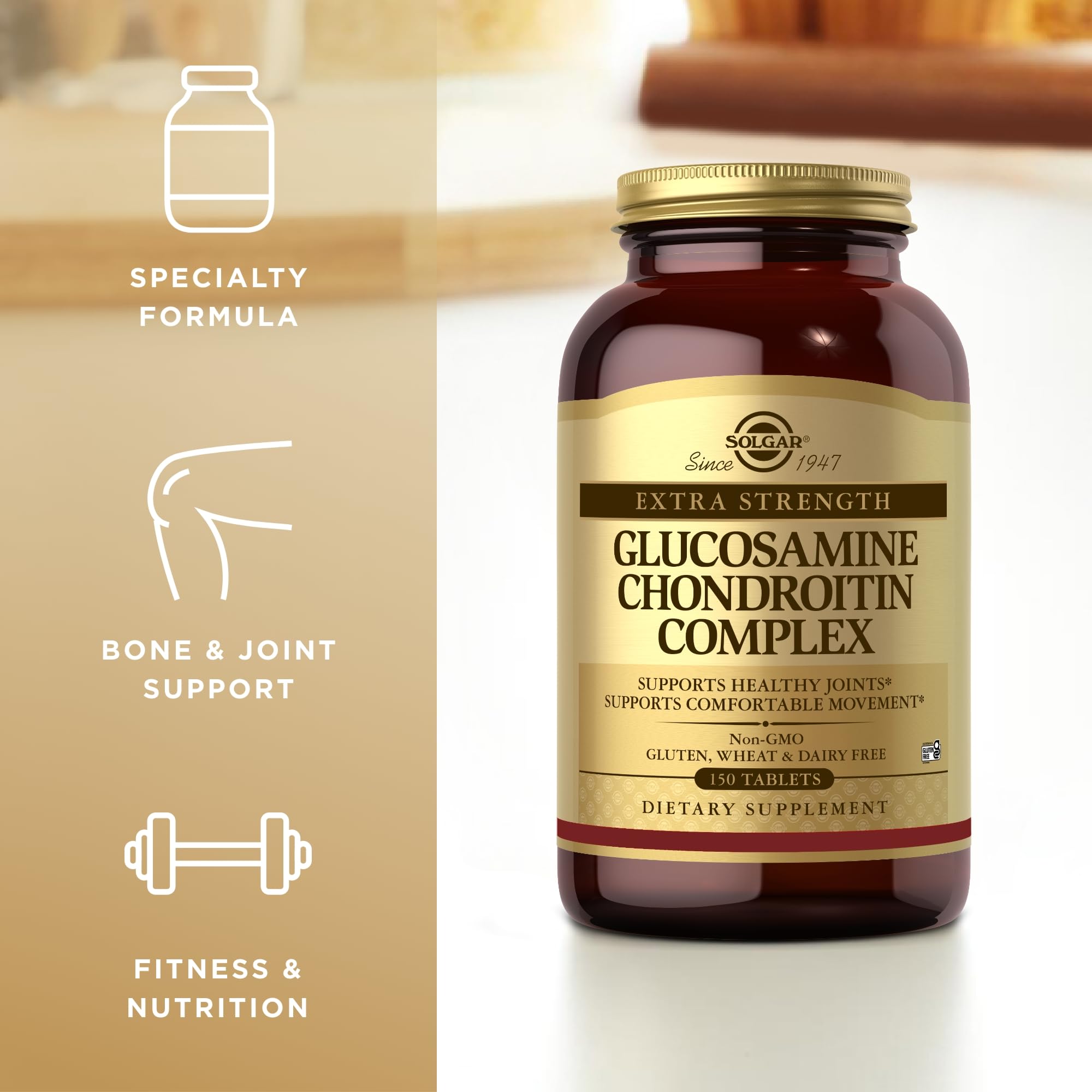 Solgar, Glucosamine Chondroitin Complex, Extra Strength, 150 Tablets 2