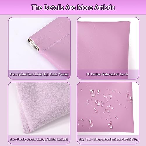 Miniatura 3 de BUSOHA Pequeña bolsa de maquillaje para bolso, mini bolsas de cosméticos portátiles para mujeres, monedero, lápiz labial, organizador de accesorios