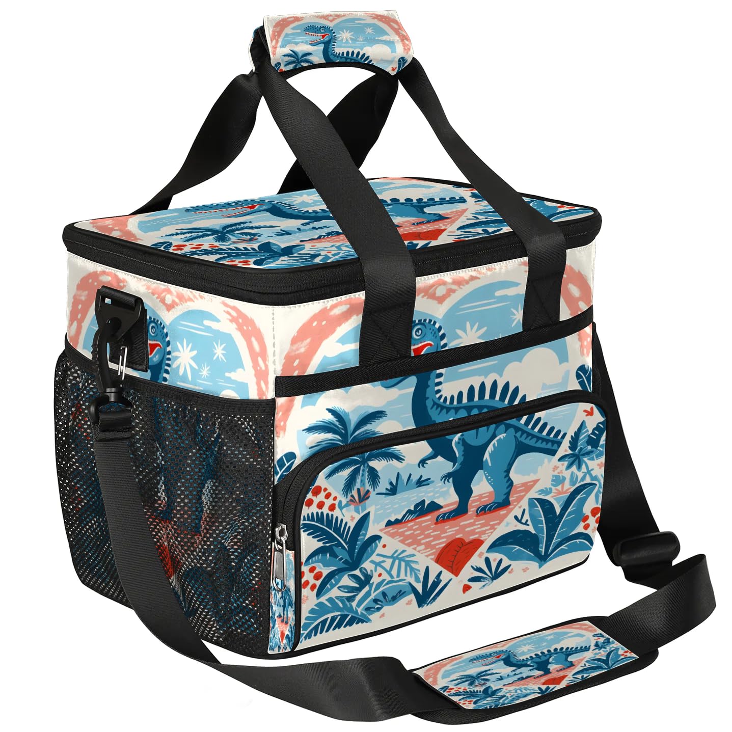 Lunch Box for Men Heavy Duty Insulated Lunch Bag for Women Tropical Dinosaur Lunchbox for Adults Lunch Cooler