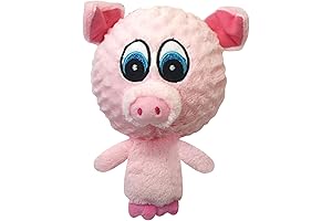 Knobby Noggins Pig Squeaky Dog Toys 3-Pack