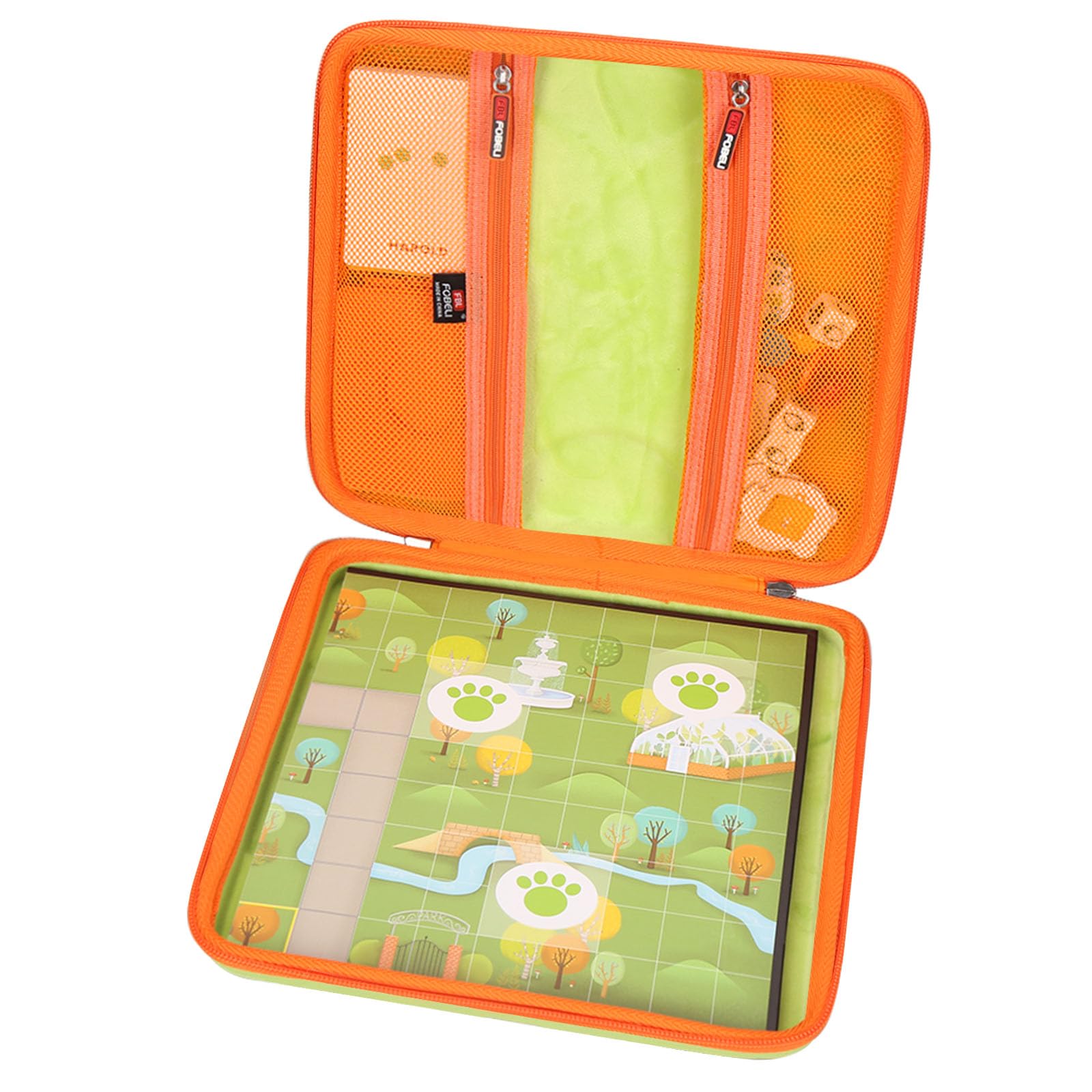 FBLFOBELI Travel Case for Many Board Game, Compatible with Hasbro Gaming/Monopoly/Gamewright Outfoxed/My First Castle Panic etc, 10x9.6x2.8 Inch, Case Only