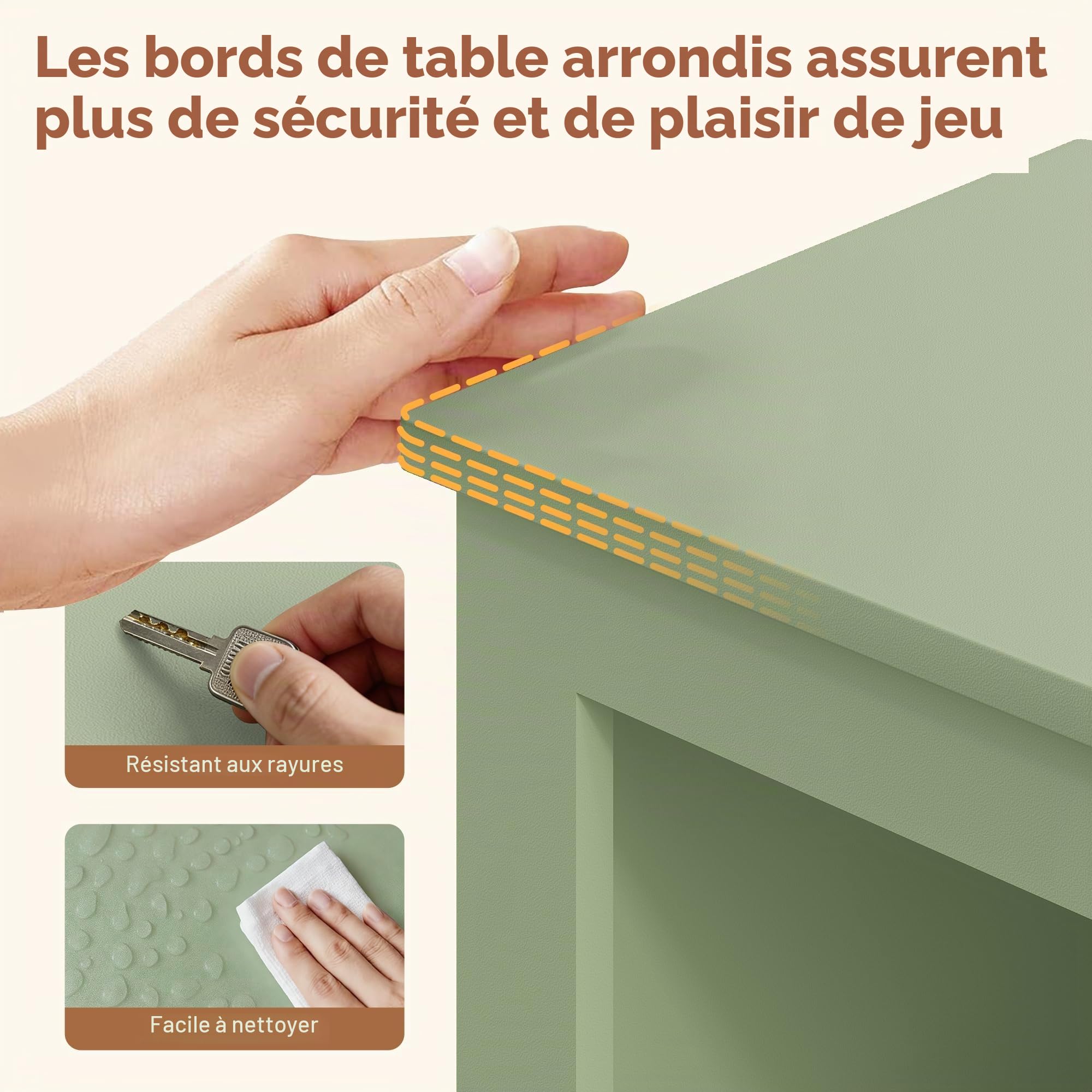 YOUDENOVA Étagère pour enfant, meuble de chambre d'enfant, avec 3 boîtes, rangement de jouets sur roulettes, 102,2 x 33 x 61,5 cm, rangement de chambre d'enfant pour livres d'images, livres d'histoire
