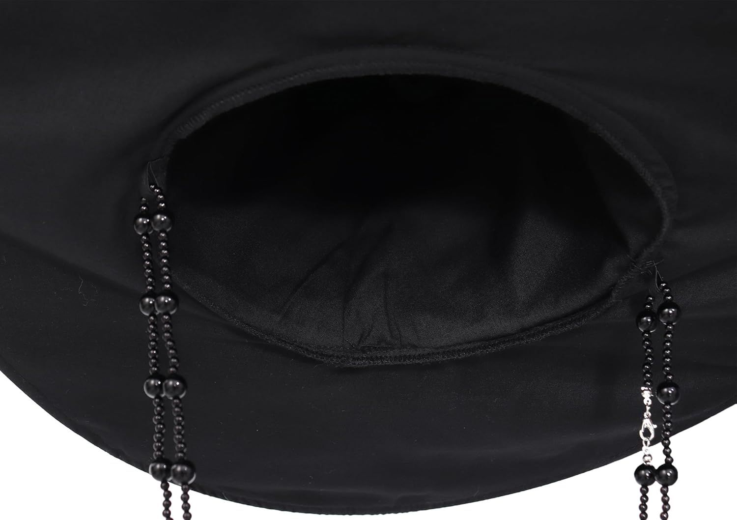 DAZCOS Cosplay Korean Hat for Men Accessories Black Chains Cap for Halloween