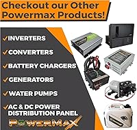 Vista 8 de PowerMax Cargador convertidor RV PM4-75A Fuente de alimentación de 75 amperios 12 V CC 110 V CA a 12 V CC Cargador de batería inteligente de 4