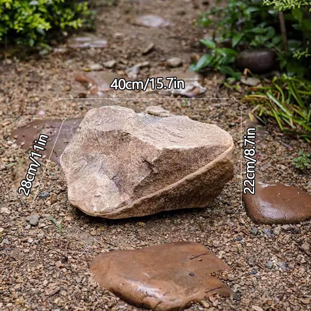 Grandi Rocce Artificiali for Effetti Naturali realistici, Rocce Artificiali multifunzionali for la Decorazione del Giardino, Il Paesaggio, Gli Ornamenti da Giardino(15.7 * 11 * 8.7in)