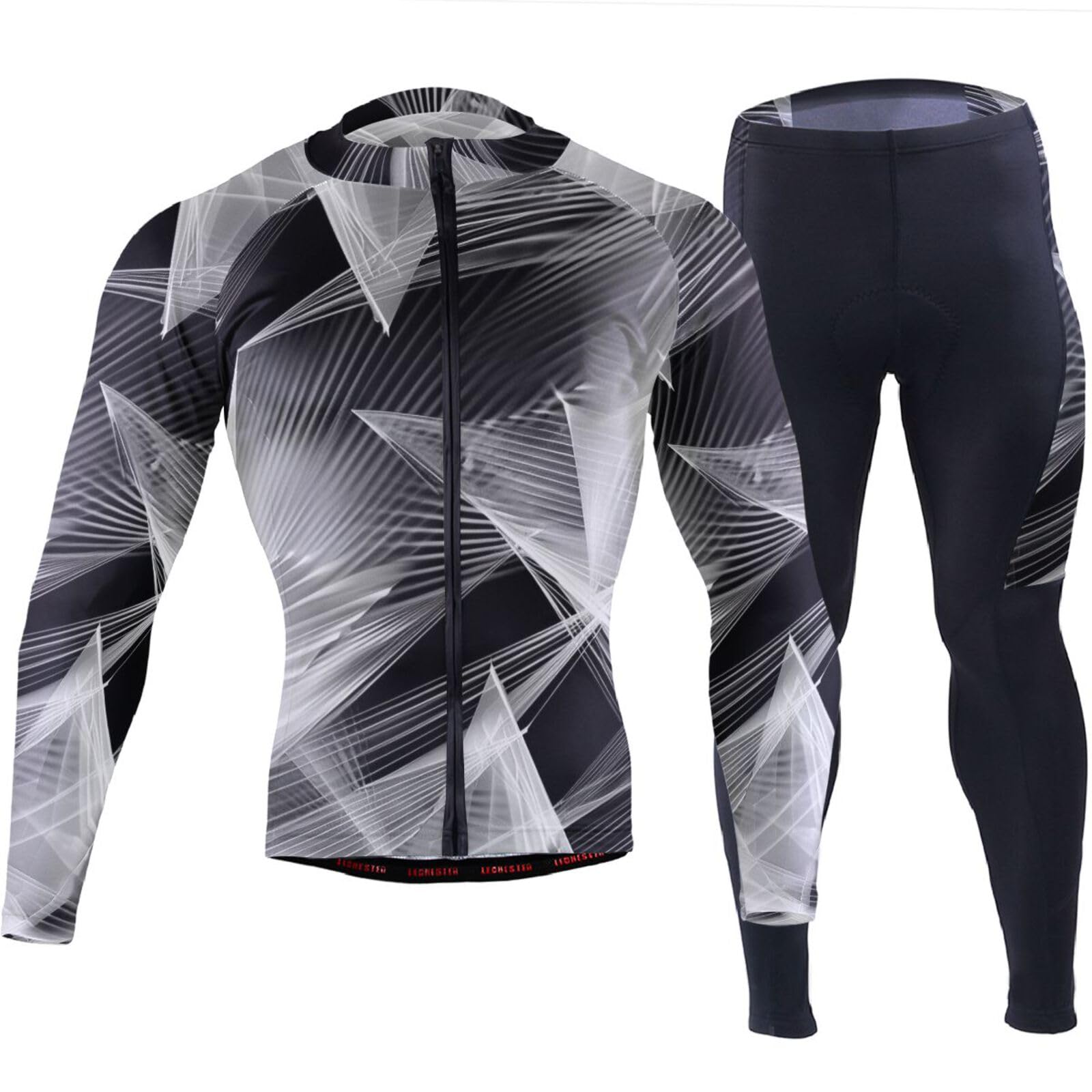 Herren Radtrikot mit Taschen, Windbreaker, Trägerhose, 3D-gepolstert