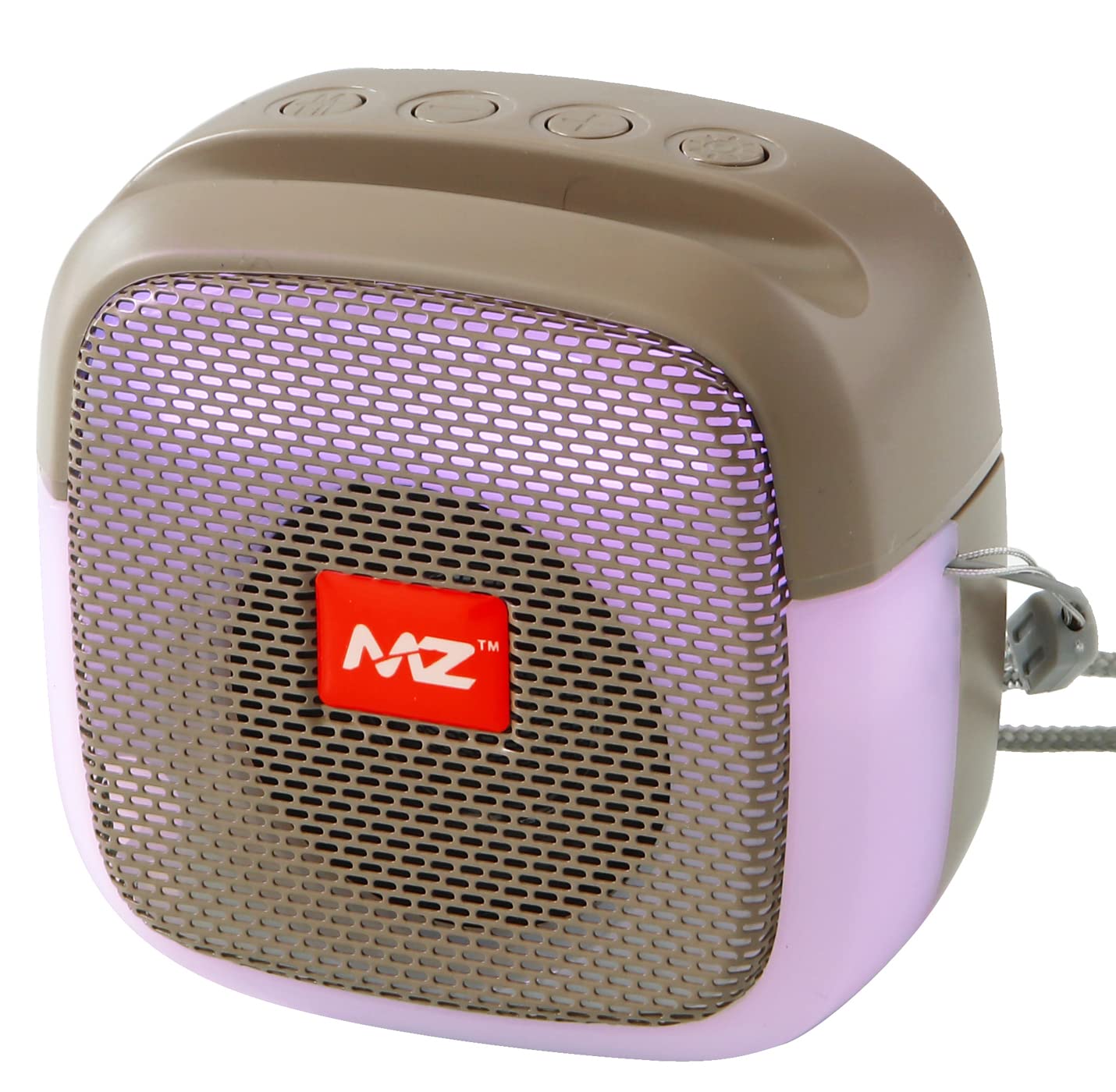 MZ M424SP (Portable Bluetooth Speaker) Dynamic Thunder Sound with Disco LED 5 W Bluetooth Speaker (Grey, Stereo Channel)-picture-14