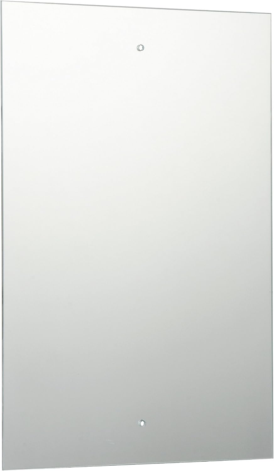 45 x 30cm Waterstone Frameless Bathroom Rectangle Mirror with Pre-Drilled Holes and Wall Hanging Fittings