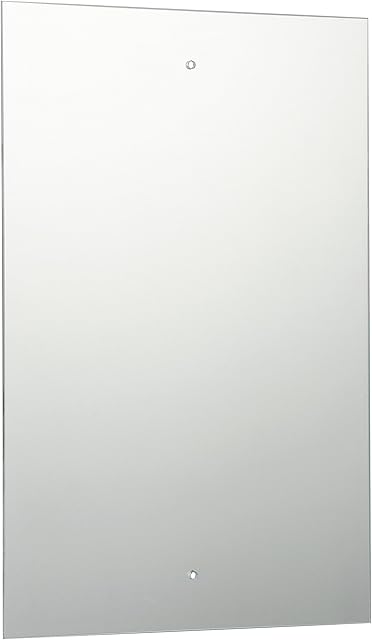 Waterstone ® Frameless Bathroom Mirror with Pre-Drilled Holes and Wall Hanging Fittings (45 x 30cm)
