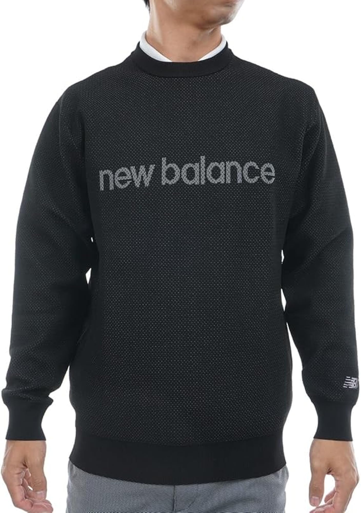 Amazon.co.jp: [ニューバランス] ゴルフ メンズ クルーネックニット