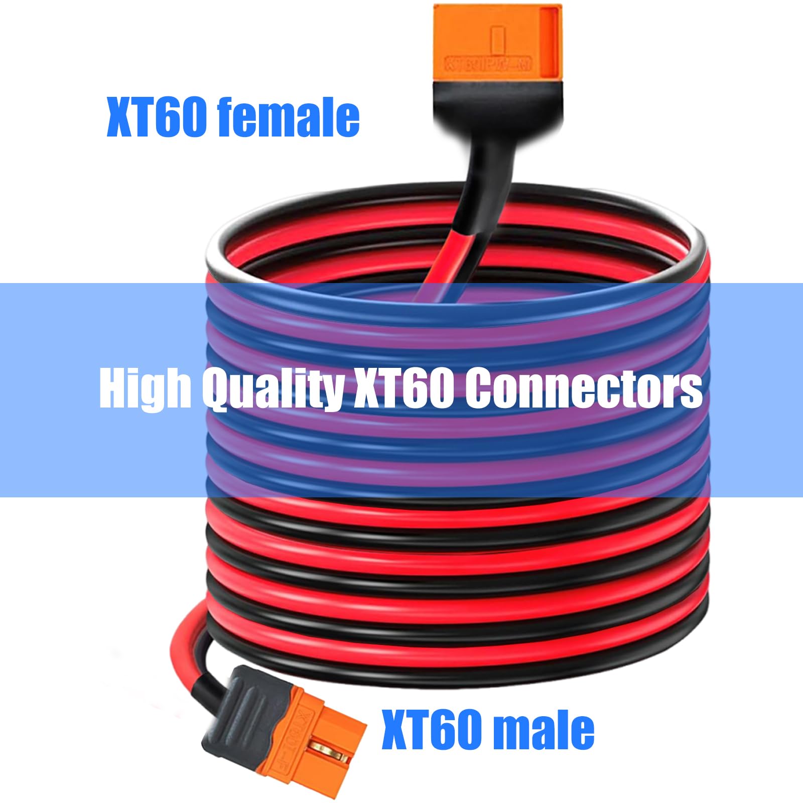 Cable de Carga de batería portátil XT60i, Conector Macho a, Cable de extensión para batería remota, Panel Solar