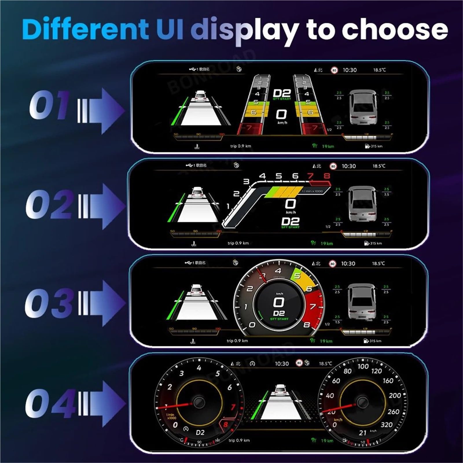 Wyświetlacz Head Up Do Q5 Navi Ekran LCD deski rozdzielczej samochodu | Kokpitu Prędkościomierza 10.25 ''cyfrowy Zestaw Wskaźników LCD Na Desce Rozdzielczej