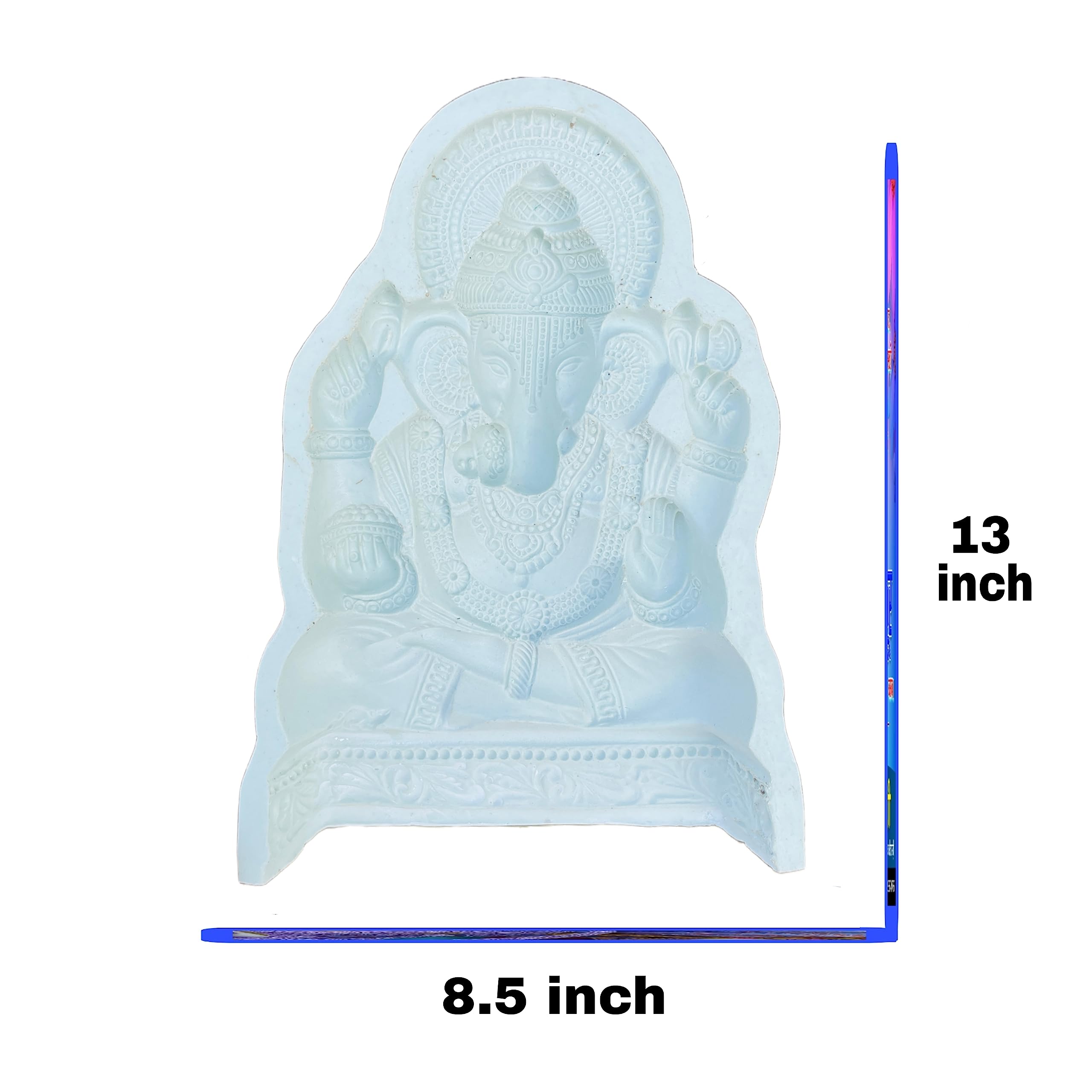 Art sculpture Fiberglass Dagdusheth Ganapati Idol Making Mold/Mould Hight 13 Inch, White - Image 7 thumbnail