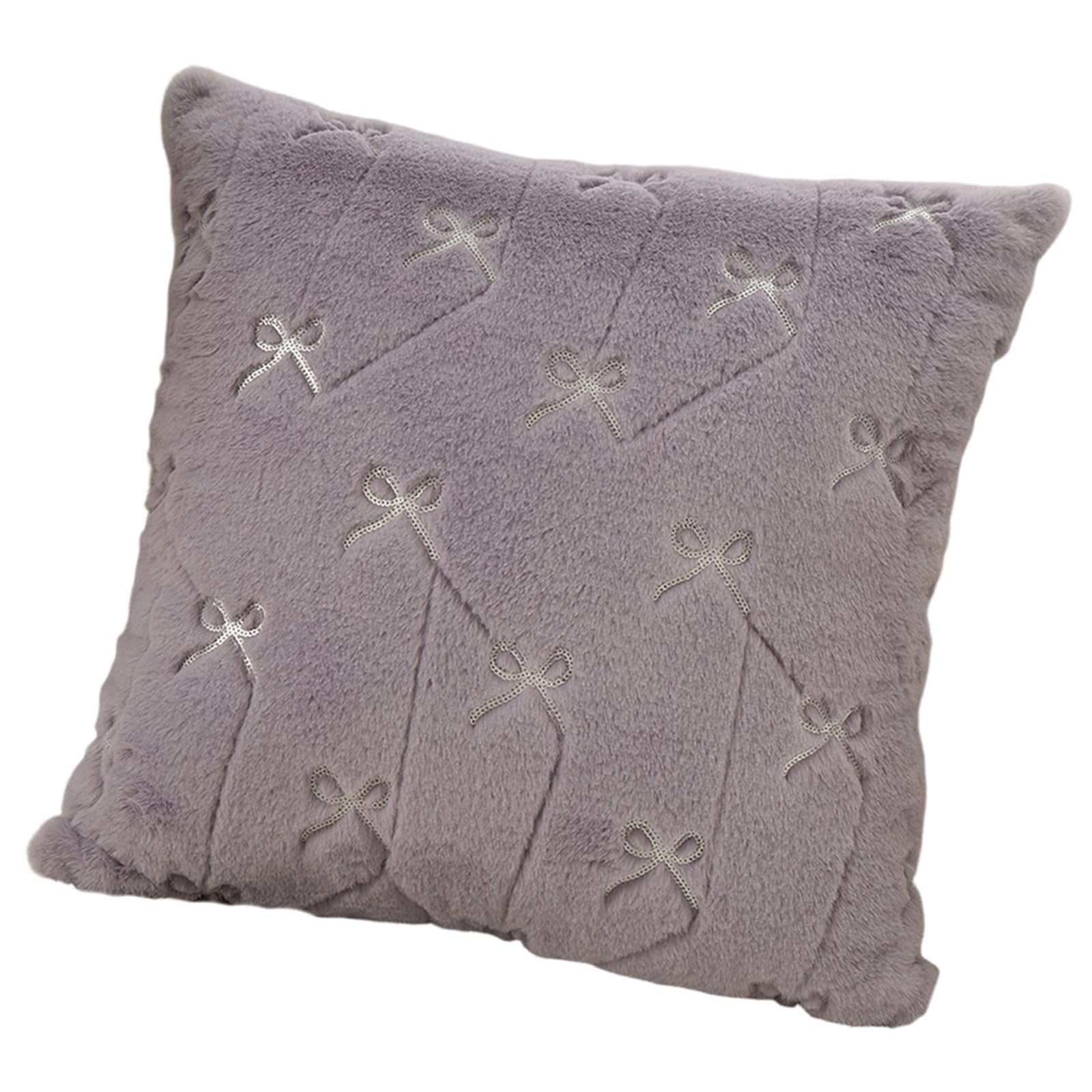 Tsophreniq Bowknot Pillowcase Wrinkle-Resistant Pet-Friendly Easy Care for Dorm Kids Room Accent Stylish Bowknot Pillowcase