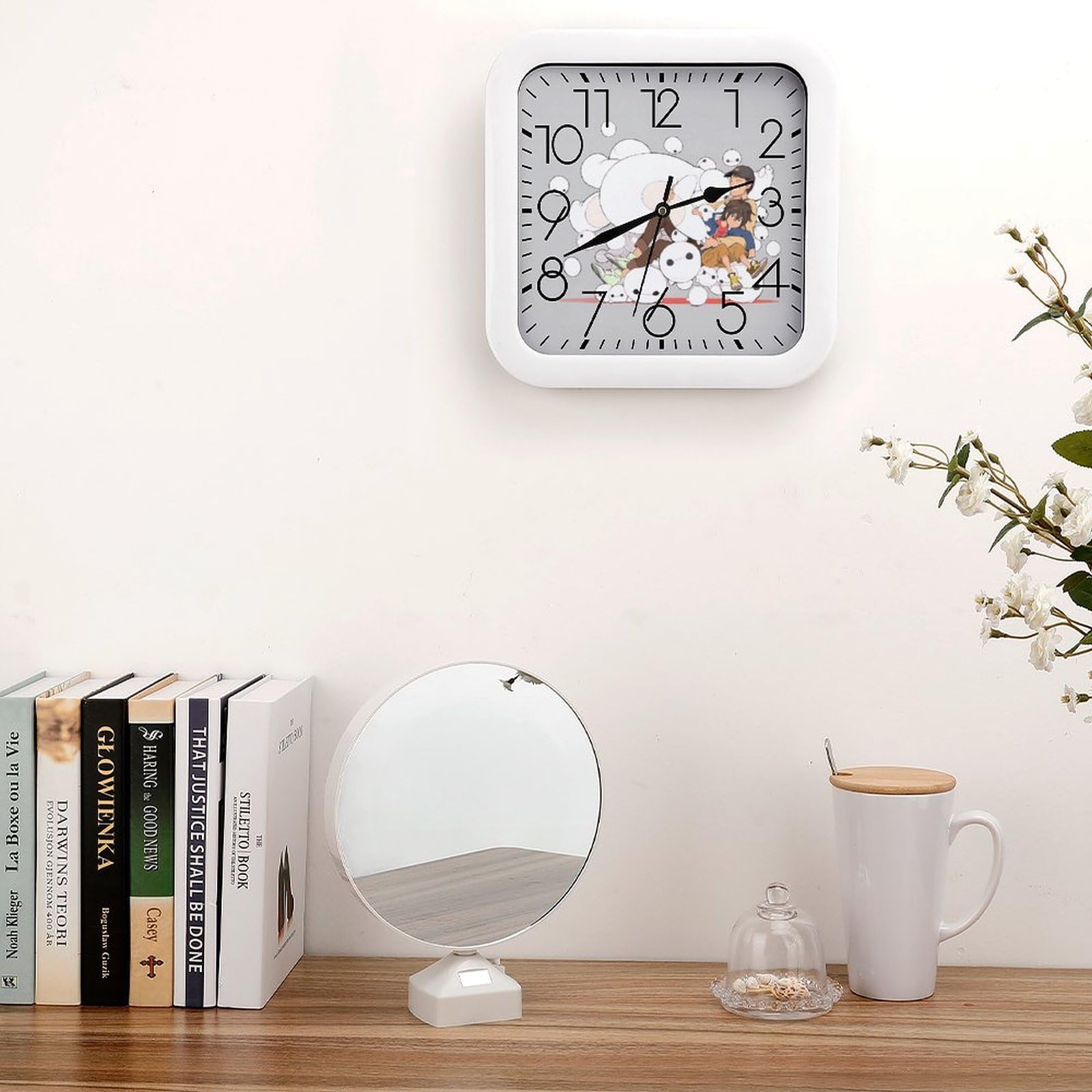 Amazon.co.jp: ベイマックス 掛け時計 静音 連続秒針 壁掛け時計