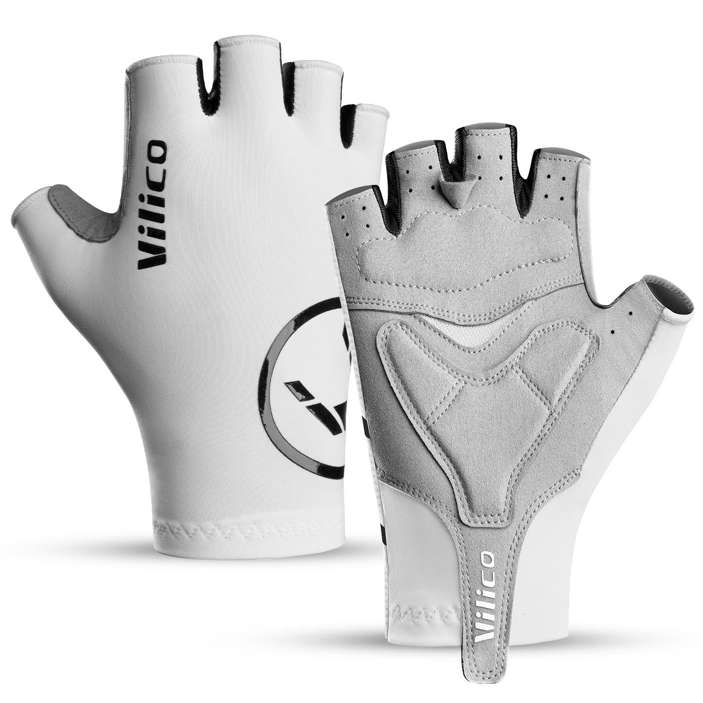 Half Finger Cycling Gloves - Breathable, Gel Padded & Shock-Absorbing Mountain/Dirt Bike Gloves for Men & Women