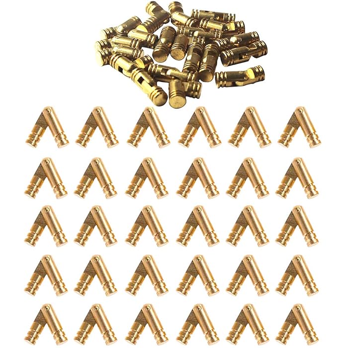 Buy Barrel Hinges 30 PCS Mini Concealed Hinges Invisible Hinges Brass