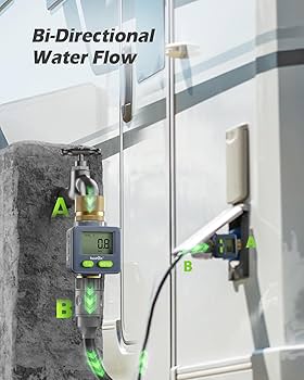 Amazon.com: RAINPOINT Water Flow Meter with Brass Inlet