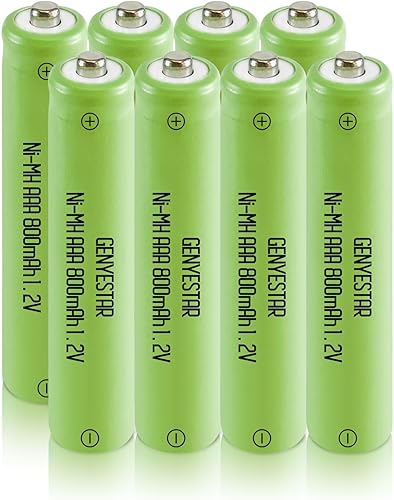 Baterías recargables AAA, 1.2 V 800 mAh Ni-MH precargadas triple AAA recargables, alto rendimiento y larga duración, paquete de 8 disponible en Yaxa Guatemala