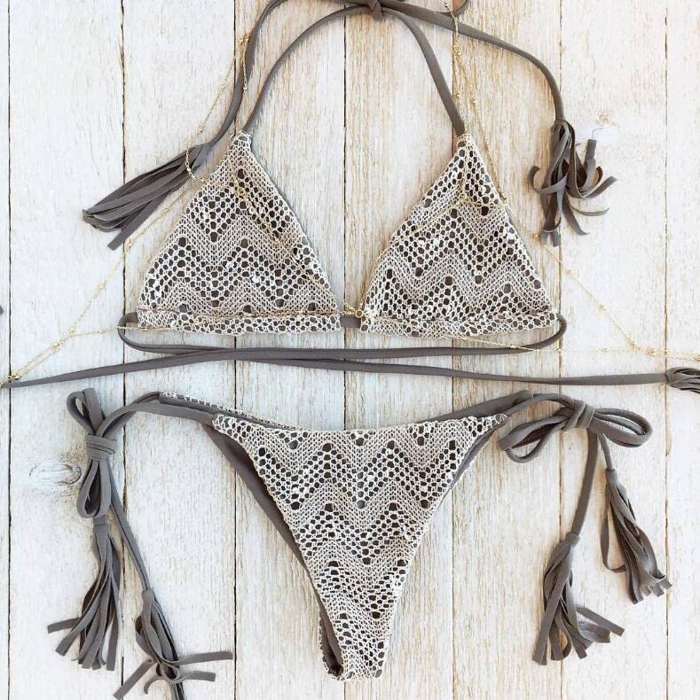 COOLBABYAdjustable Sexy Fringe Lingerie Set