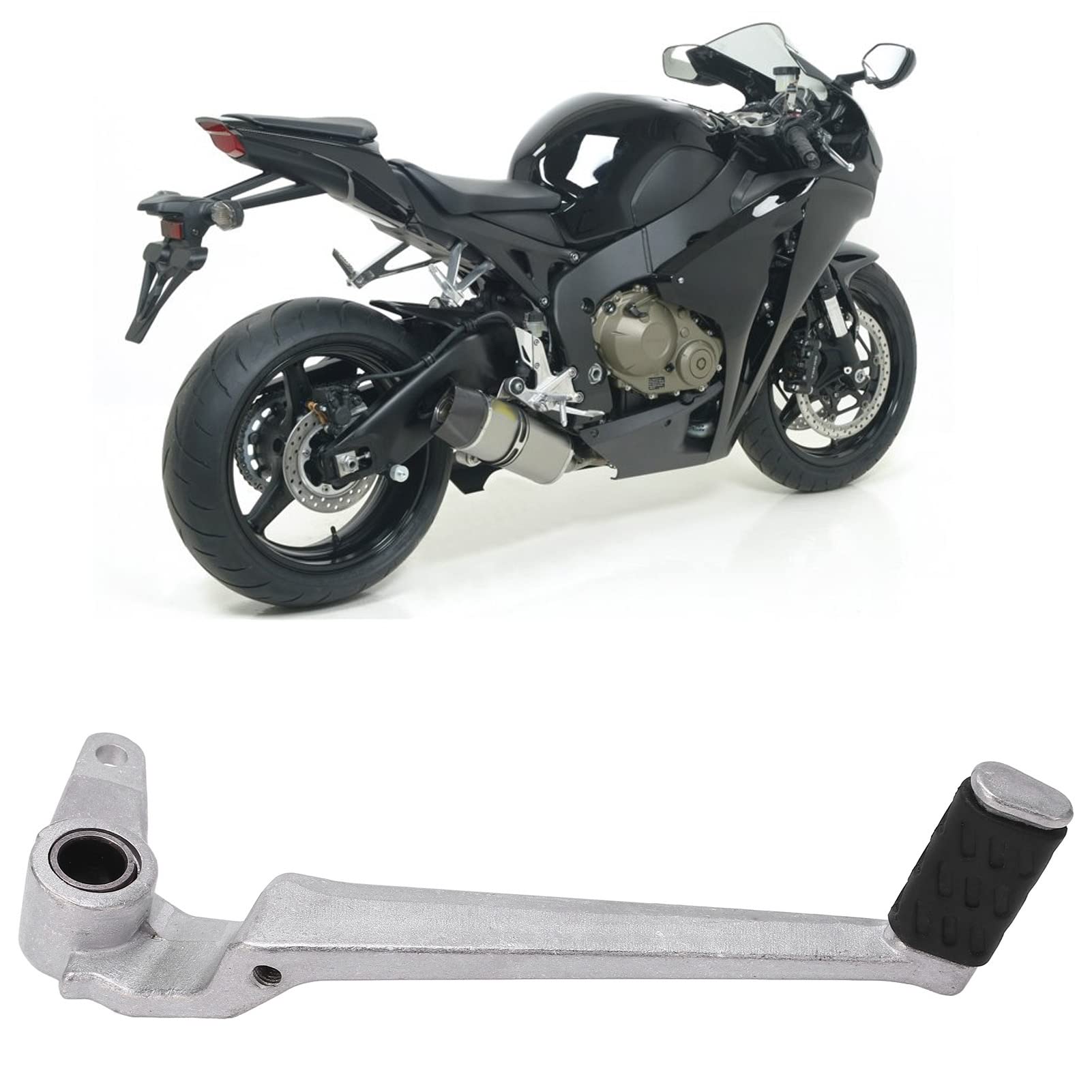 Ymiko Leva del Pedale del Freno Posteriore, Alluminio Argento Ad Alta Resistenza, Pedale della Leva del Freno della Moto Powersports Sostituzione dei Pedali del Freno per Monsters 696