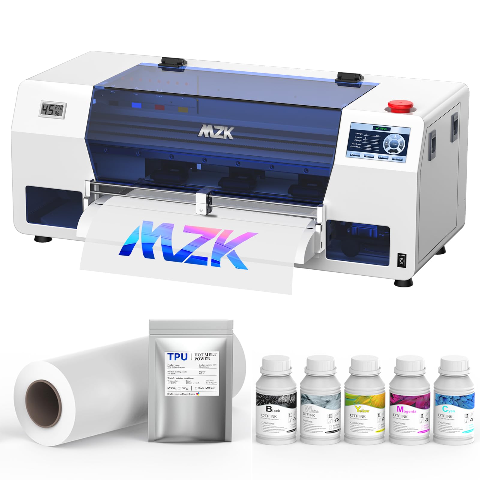 Amazon.com: MZK A3 Plus F1080 DTF Printer (XP600 Gen2),Automatic