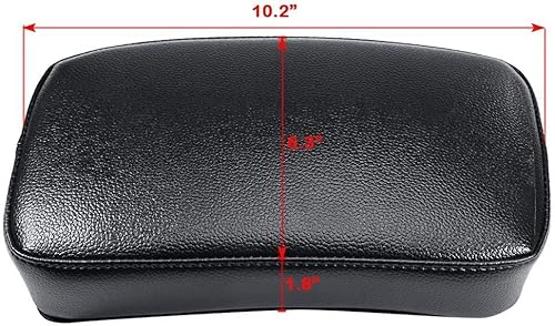 Miniatura 2 de Asiento de motocicleta Asiento de pasajero rectangular Asiento 6 Ventosa para motocicleta Cruiser Chopper Custom