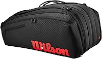 Vista 2 de Wilson(ウイルソン) テニス ラケットバッグ CLASH (クラッシュ) V3 15PK RACQUET BAG ラケット2~15本まで収納可(中厚のラケットを基準) ブラック