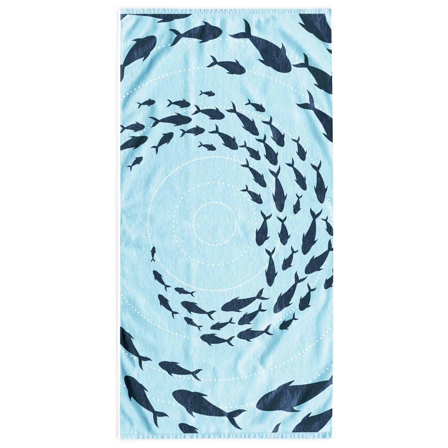 DecoKing Toalla de Playa grande 90 x 180 cm algodón Rizo Terciopelo Toalla de baño Azul Oscuro Shoal
