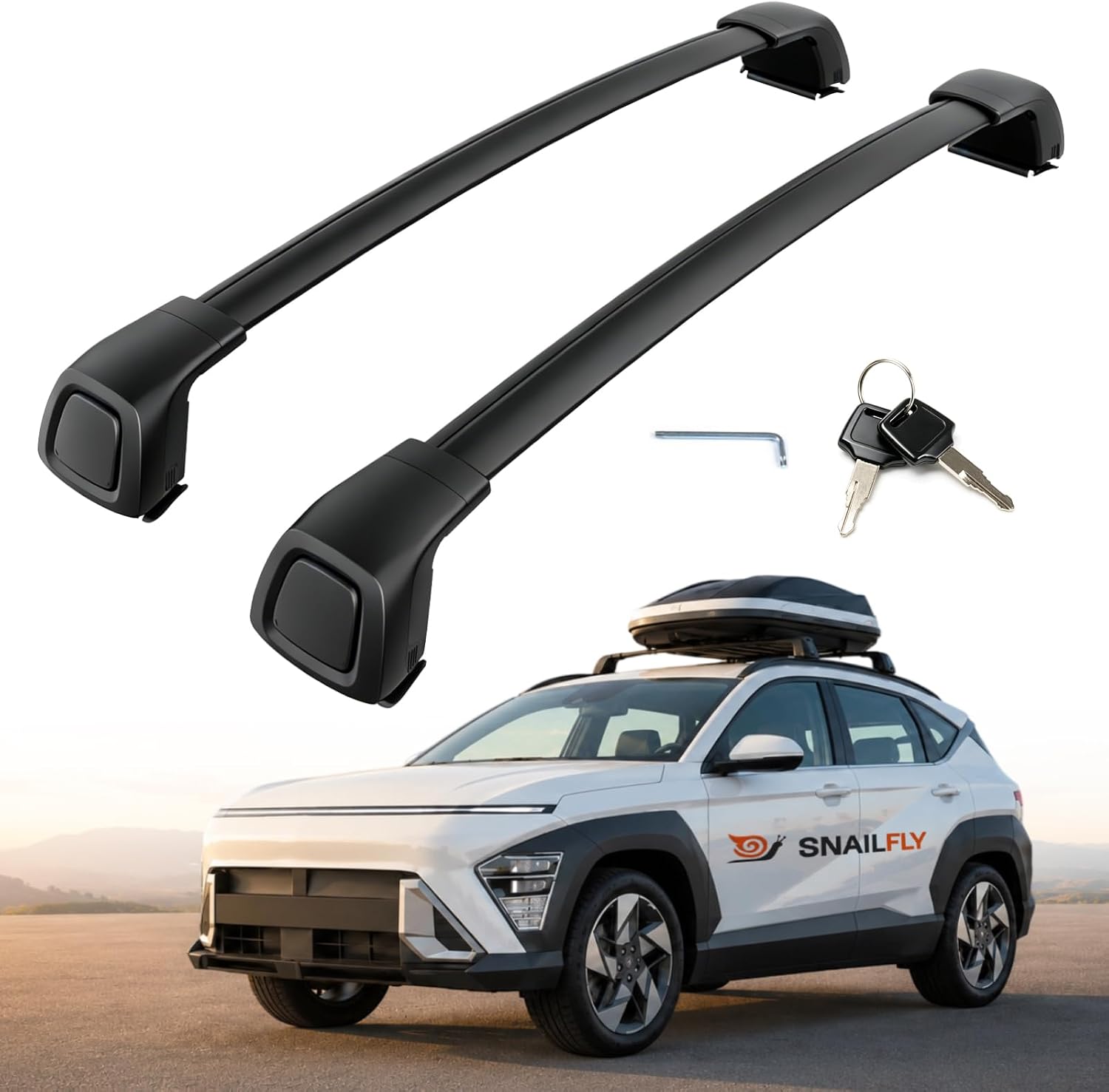Roof Rack Cross Bars fit for Hyundai Kona & Kona Electric 2024+