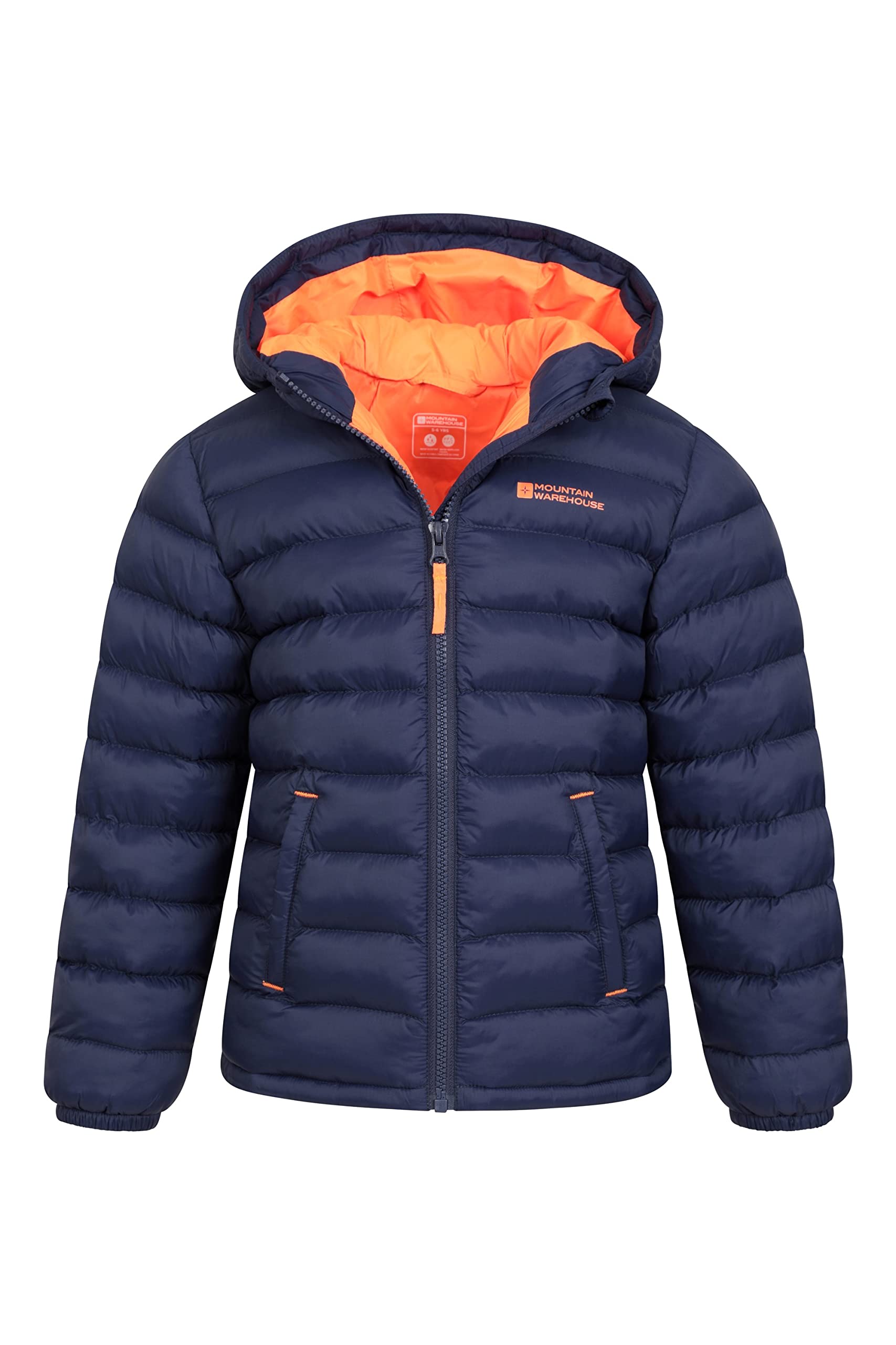 Mountain Warehouse Seasons Chaqueta Acolchada Niño Impermeable Invierno Capucha Microfibra