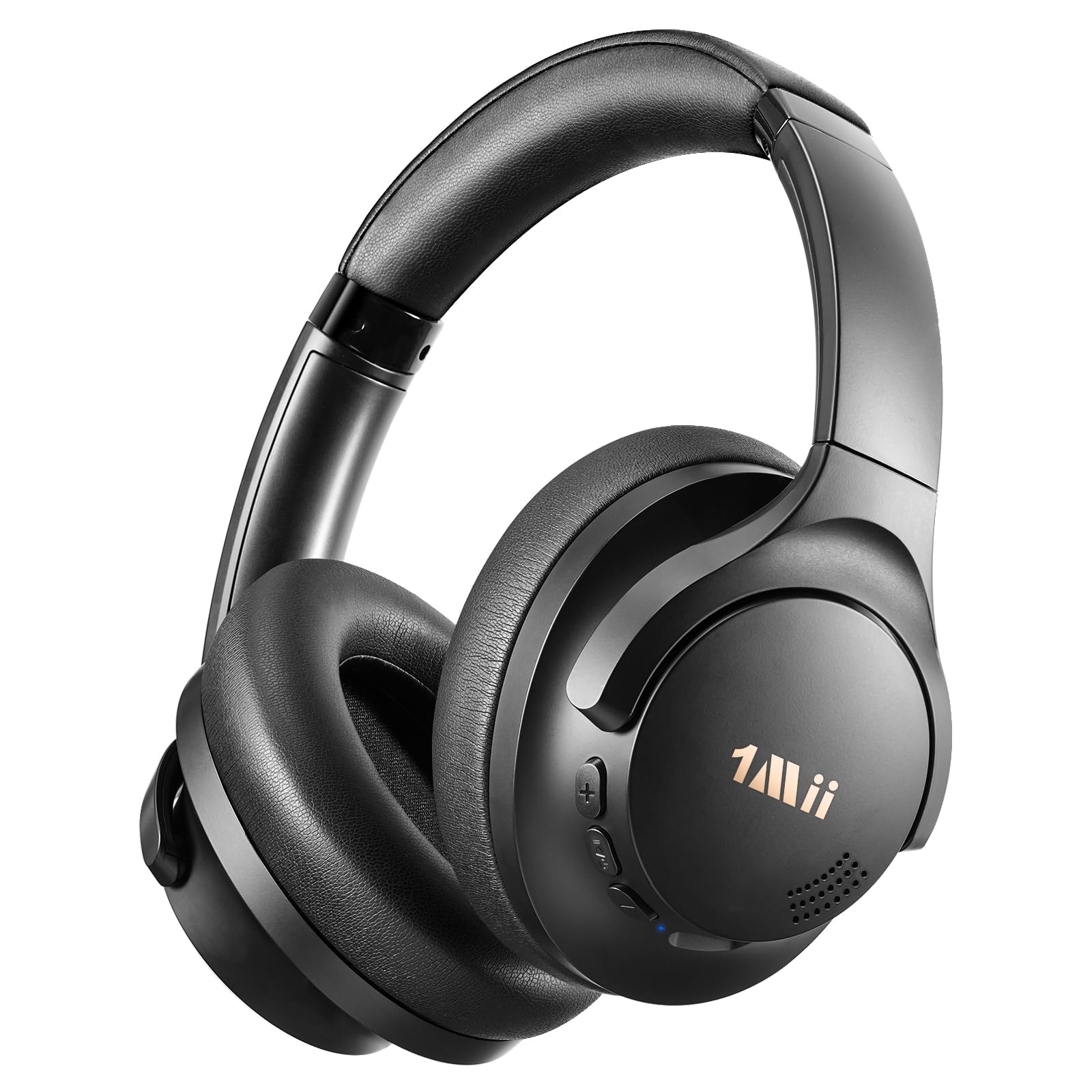 1Mii Y8+ Cascos Inalámbricos Bluetooth Cancelación Ruido Diadema, Negro | ANC Híbrida, Sonido LDAC Hi-Res con Graves Potentes, 100 h de reproducción, BT 6.0, Cómodos, EQ personalizable con App