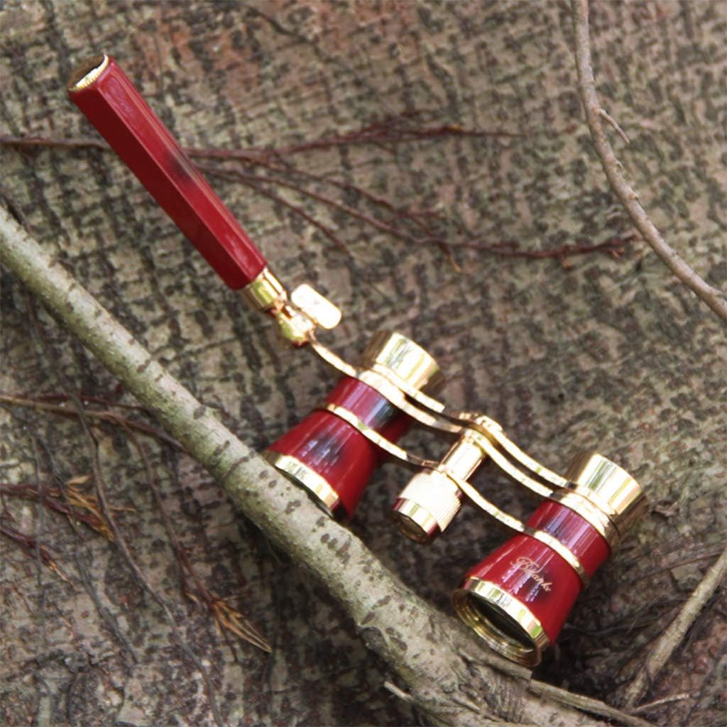 Protable Vintage Glasses Binocular with Handle Fashion Women Elegant Multipurpose Theater Horse