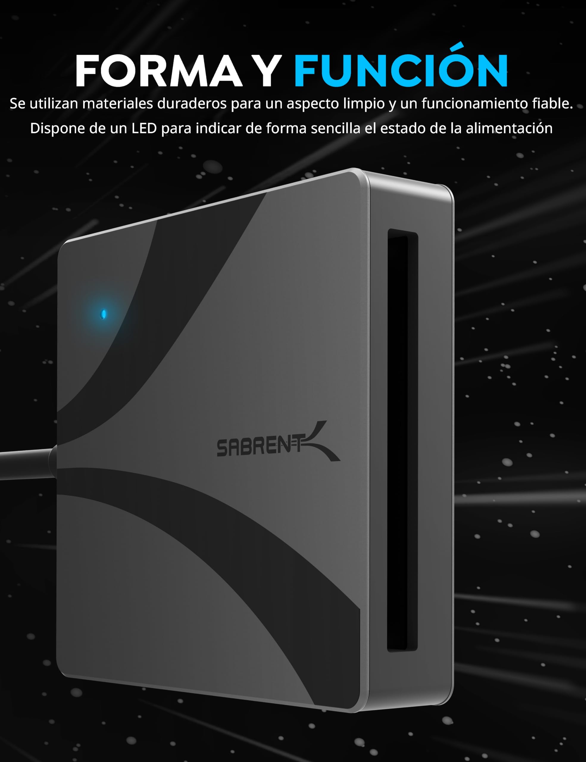 SABRENT USB Tipo C CFast 2.0 Lector de Tarjetas [CR-CF20]