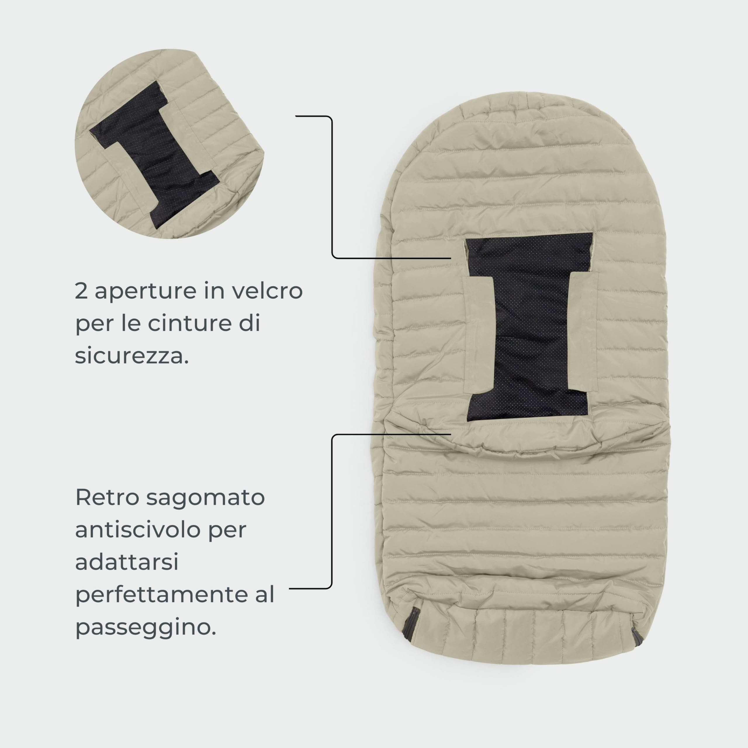 Nuvita Moovo 9658 Junior Slender | Sacco universale per passeggino | Massima Protezione dal Freddo da 6 a 36 Mesi (100cm) |Ultra Sottile, Leggero e Protettivo fino a -10°C | Blu Notte