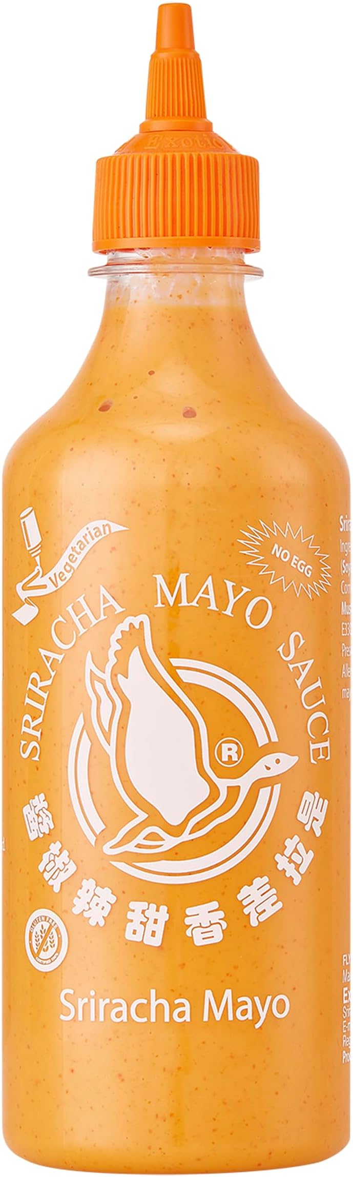 Sriracha Mayo Sauce • Vegan • Gluten Free, 15.39 fl oz ℮ 455 ml ℮ 495 g